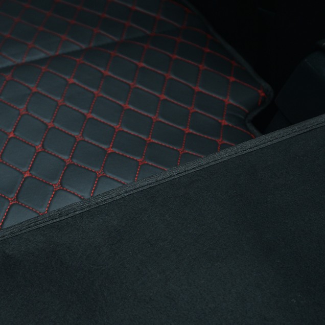 Universal Diamond Car Bed - Non-Inflatable Black and Red Stitching Luxury Leather Diamond Car Bed Mattress UK Universal Diamond Car Bed - Non-Inflatable Black and Red Stitching Luxury Leather Diamond Car Bed Mattress UK