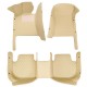 Beige Luxury Leather Diamond Car Floor Mats UK Beige Luxury Leather Diamond Car Floor Mats UK