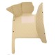 Beige Luxury Leather Diamond Car Floor Mats UK Beige Luxury Leather Diamond Car Floor Mats UK