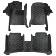Black and Beige Stitching Luxury Leather Diamond Car Floor Mats UK Black and Beige Stitching Luxury Leather Diamond Car Floor Mats UK
