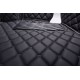 Black and Black Stitching Luxury Leather Diamond Car Floor Mats UK Black and Black Stitching Luxury Leather Diamond Car Floor Mats UK