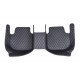 Black and Blue Stitching Luxury Leather Diamond Car Floor Mats UK Black and Blue Stitching Luxury Leather Diamond Car Floor Mats UK