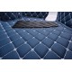 Blue Luxury Leather Diamond Car Floor Mats UK Blue Luxury Leather Diamond Car Floor Mats UK