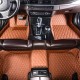 Brown Luxury Leather Diamond Car Floor Mats UK