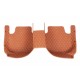 Brown Luxury Leather Diamond Car Floor Mats UK