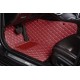 Wine Red Luxury Leather Diamond Car Floor Mats UK Wine Red Luxury Leather Diamond Car Floor Mats UK