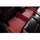 Wine Red Luxury Leather Diamond Car Floor Mats UK Wine Red Luxury Leather Diamond Car Floor Mats UK