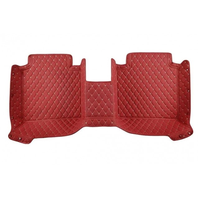 Wine Red Luxury Leather Diamond Car Floor Mats UK Wine Red Luxury Leather Diamond Car Floor Mats UK