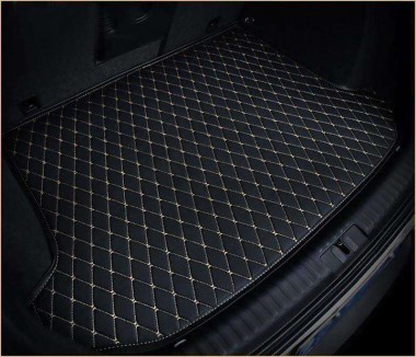 Luxury Leather Diamond Stitching Trunk Base Mats UK