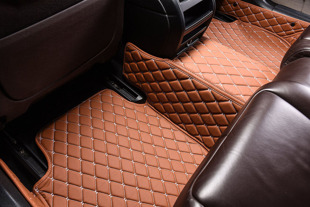 Brown Custom Diamonds Car Mats UK